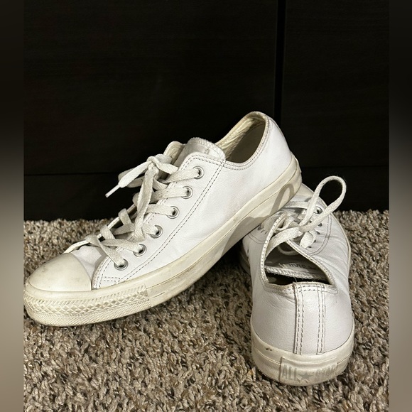 White leather converse - Picture 6 of 7